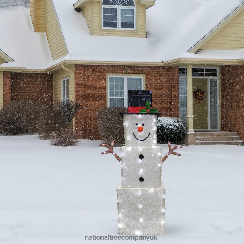 decoration | National Tree Company 42\ Snowman Decoration with Cool White LED Lights F2L4F616